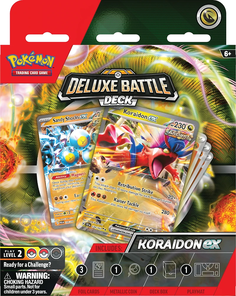 Pokemon Trading Card Game Miraidon ex or Koraidon ex Deluxe Battle Deck (Styles May Vary
