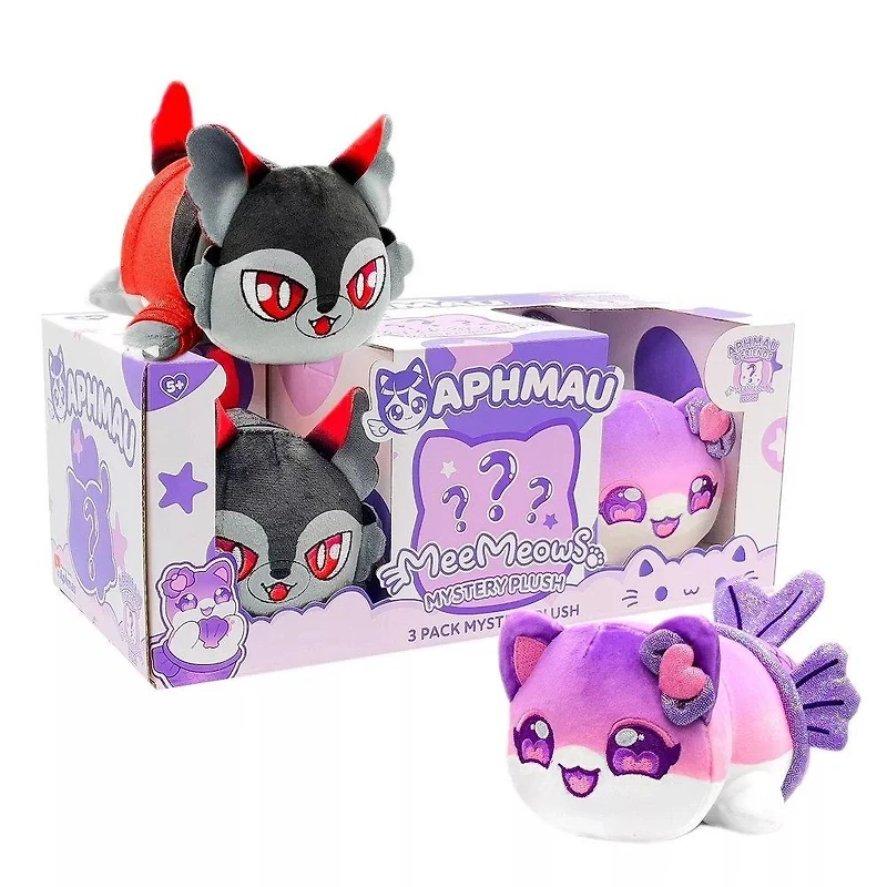 Aphmau MeeMeeMeow 6-in Mystery Plush 3-Pack Series 2 (Styles May Vary)
