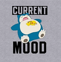 Pokemon Snorlax Current Mood Heather Grey Unisex Short Sleeve T-Shirt