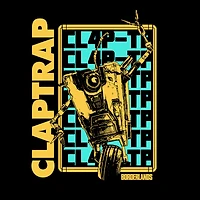Borderlands Claptrap Unisex Black Short Sleeve T-Shirt