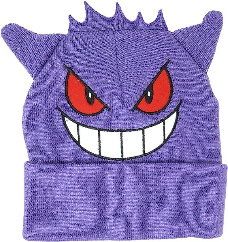 Pokemon Gengar Big Face Cuff Cosplay Knit Beanie