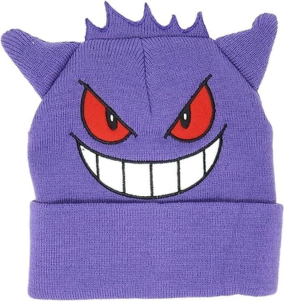 Pokemon Gengar Big Face Cuff Cosplay Knit Beanie