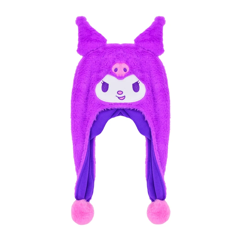 Sanrio Kuromi Pastel Fuzzy Pom Pom Beanie Laplander
