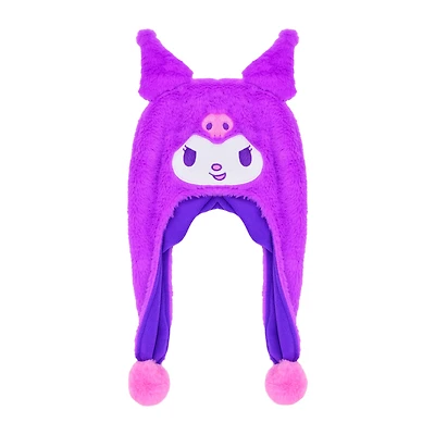 Sanrio Kuromi Pastel Fuzzy Pom Pom Beanie Laplander