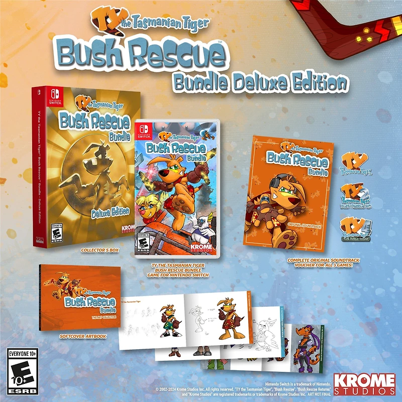 TY the Tasmanian Tiger HD: Bush Rescue Bundle - Deluxe Edition - Nintendo Switch