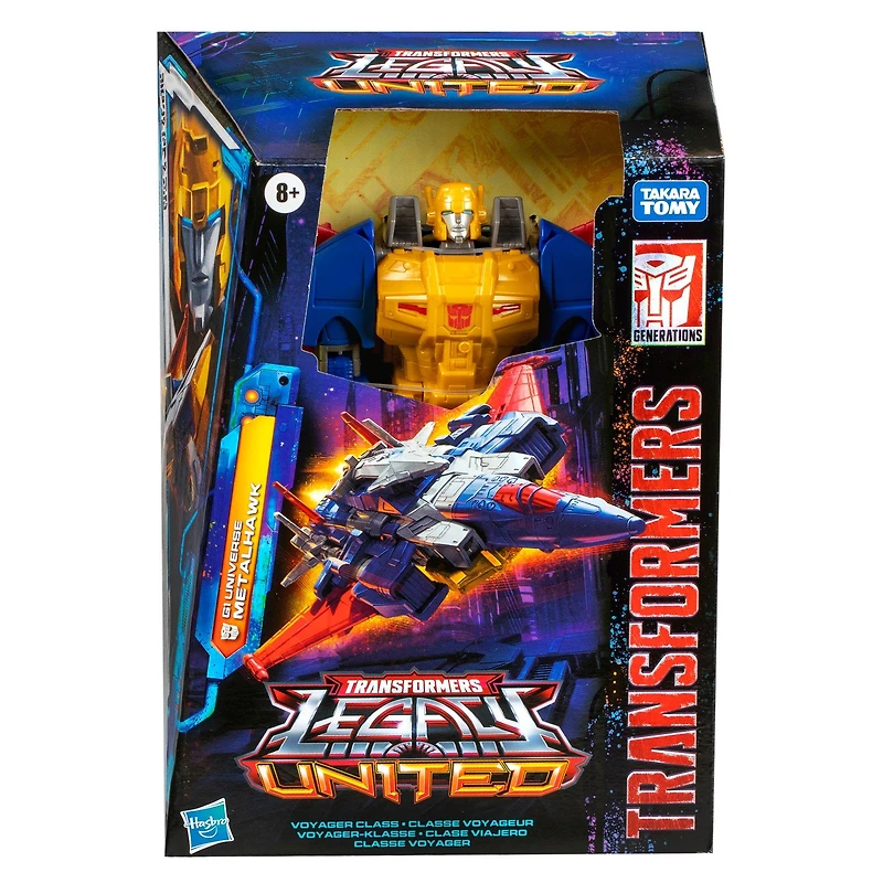 Hasbro Transformers Legacy United Voyager Class Super-God Masterforce Metalhawk 7-in Action Figure