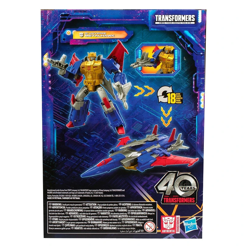 Hasbro Transformers Legacy United Voyager Class Super-God Masterforce Metalhawk 7-in Action Figure