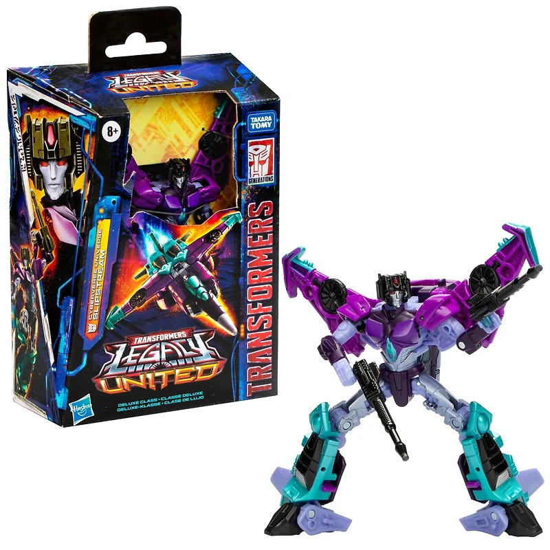 Hasbro Transformers Legacy United Deluxe Class Cyberverse Universe Slipstream 5.5-in Action Figure