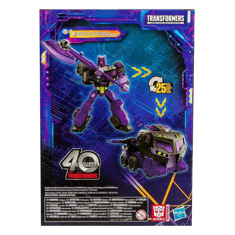 Hasbro Transformers Legacy United Voyager Class Transformers: Animated Universe Decepticon Motormaster 7-in Action Figure