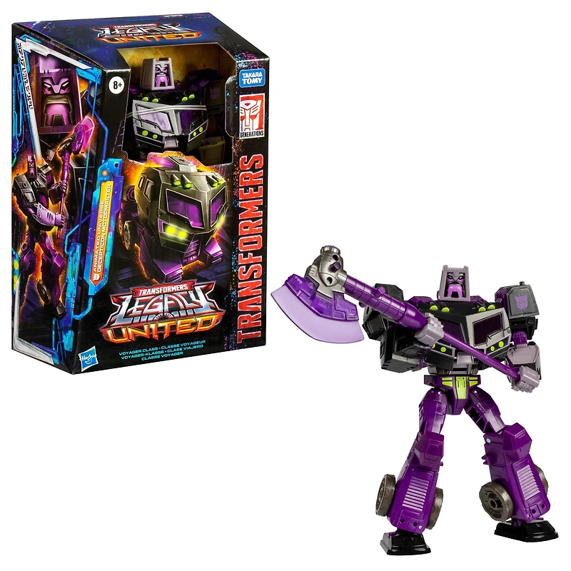 Hasbro Transformers Legacy United Voyager Class Transformers: Animated Universe Decepticon Motormaster 7-in Action Figure