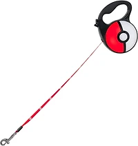 Jazwares Pokemon Poke Ball Retractable 16-Ft Dog Leash