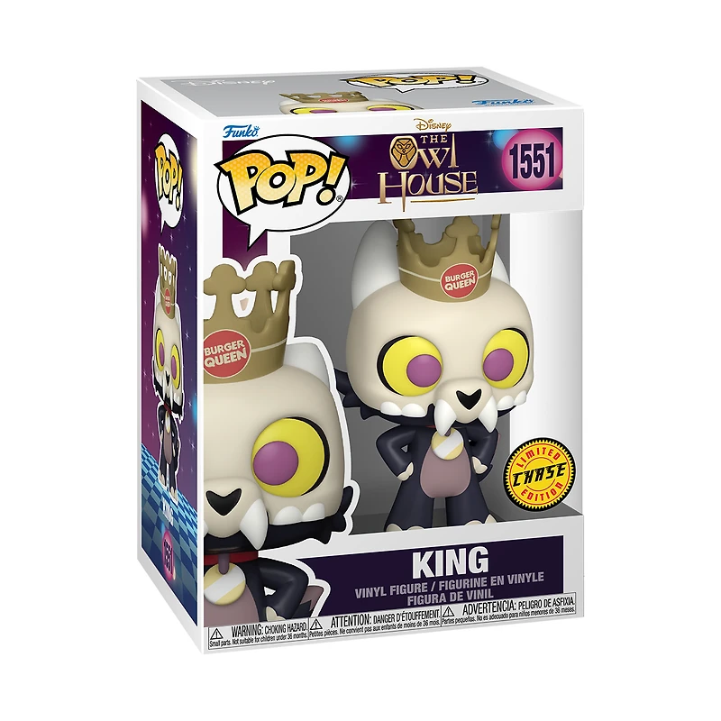 Funko POP! Disney: The Owl House King (or Chase) 3.65-in Vinyl Figure