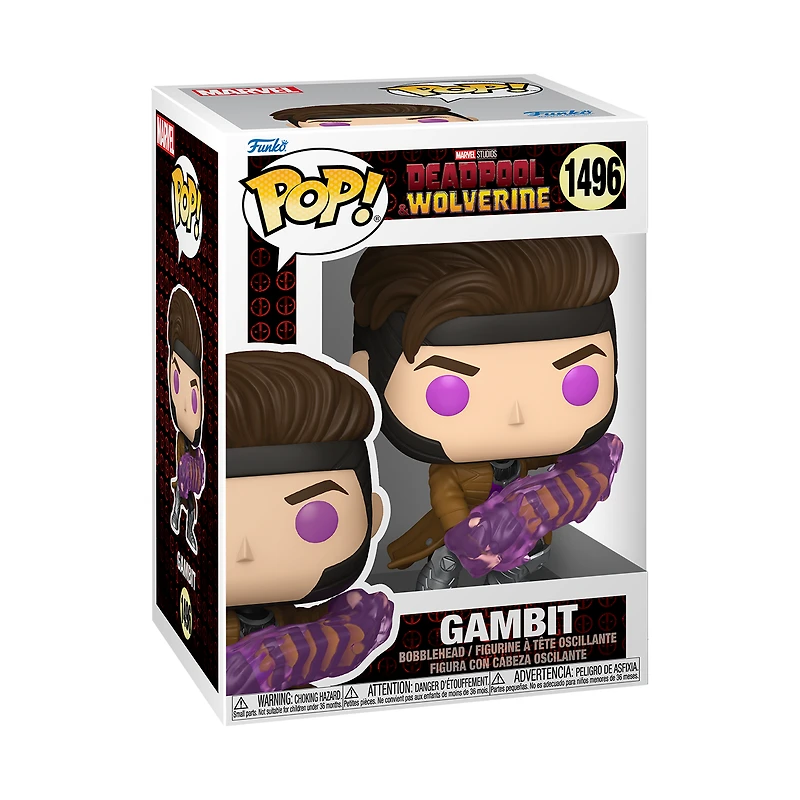 Funko POP! Marvel: Deadpool and Wolverine Gambit 4.05-in Vinyl Figure