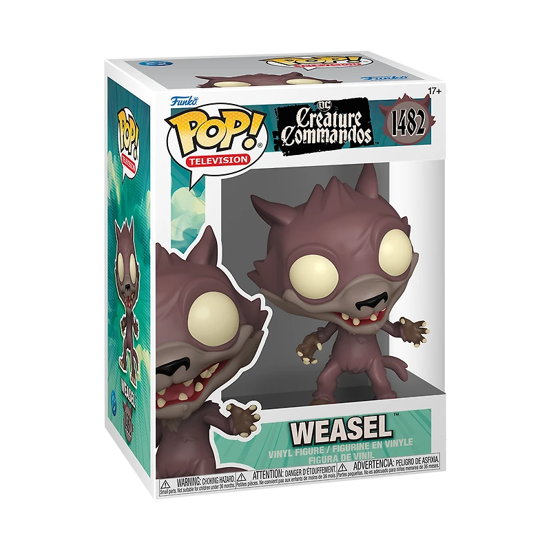 Funko POP! TV: Creature Commandos Weasel 4.05-in Vinyl Figure