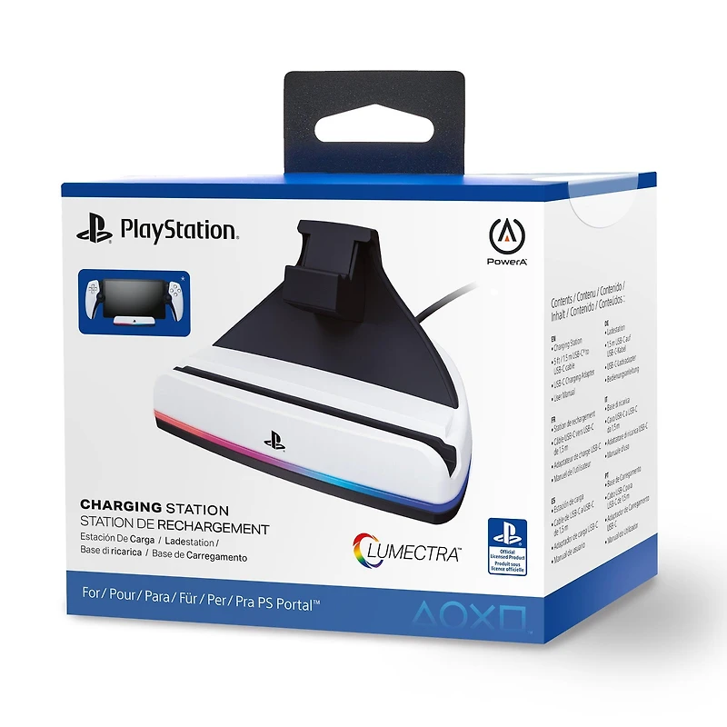 PowerA Charging Station for PlayStation Portal Remote Player with Lumectra