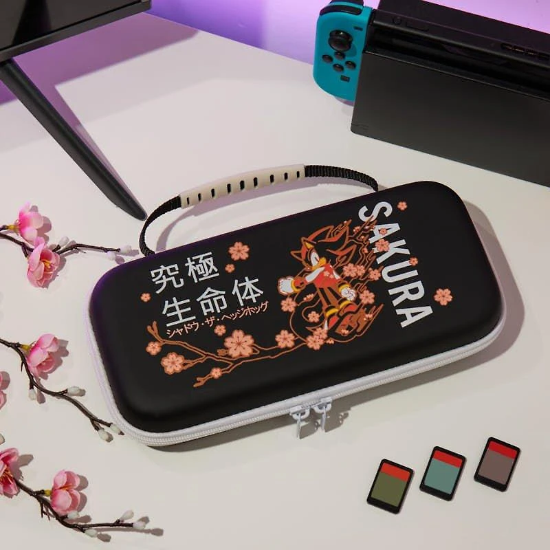 Rubber Road Sonic the Hedgehog Shadow Sakura Petals Nintendo Switch Carrying Case