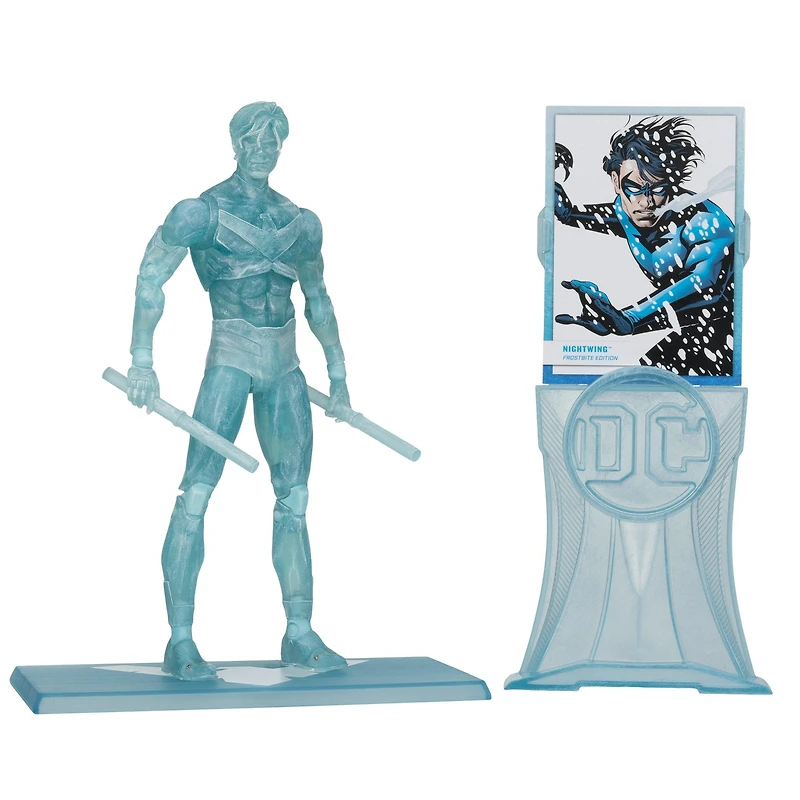 DC Multiverse Nightwing (Titans) Frostbite Edition Gold Label 7-Inch Action Figure GameStop Exclusive