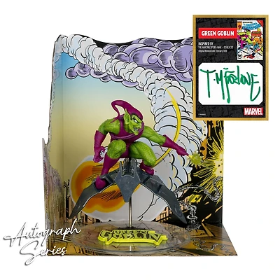 McFarlane Toys Marvel Collection Spider-Man Green Goblin (The Amazing Spider-Man Issue 312) 1:10th Scale Statue with Autograph GameStop Exclusive