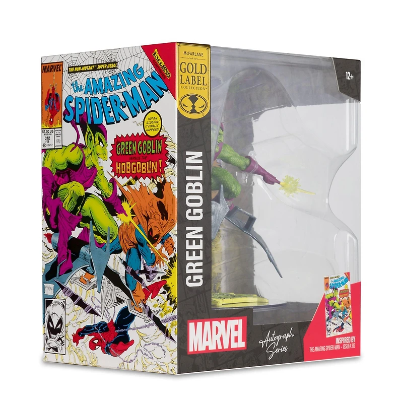 McFarlane Toys Marvel Collection Spider-Man Green Goblin (The Amazing Spider-Man Issue 312) 1:10th Scale Statue with Autograph GameStop Exclusive