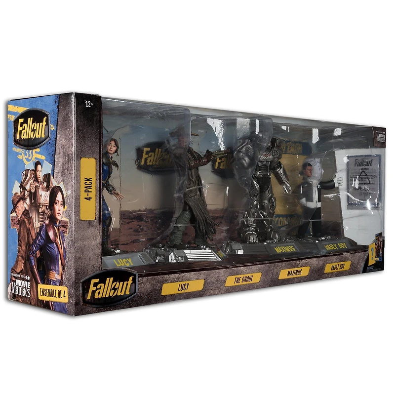 McFarlane Toys Movie Maniacs Fallout Lucy Maximus the Ghoul and Vault Boy 4-piece Figure