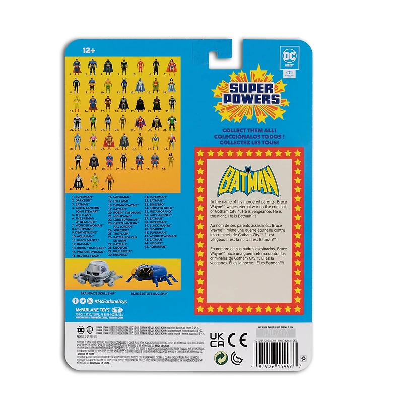 McFarlane Toys DC Direct Batman - Batman (Black and Grey) 4.5-in Action Figure