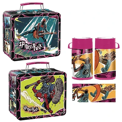 Tin Titans Marvel Spider Punk Lunch Box with Beverage Container 2024 San Diego Comic Con (Previews Exclusive)