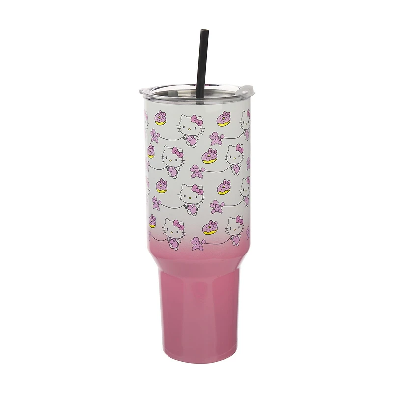 Hello Kitty Pink Gradient 40 oz Tumbler with Handle