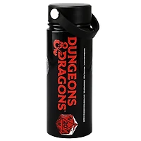 Dungeons and Dragons Black 17 oz Stainless Steel Tumbler with Handle