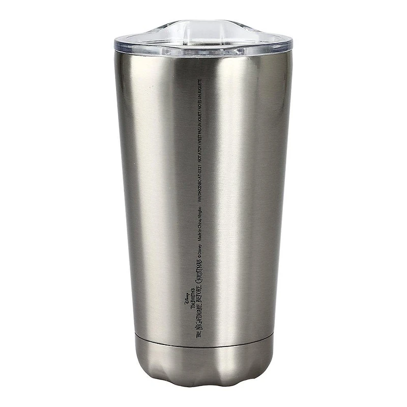 The Nightmare Before Christmas Jack and Sally Gray 15 oz Stainless Steel Tumbler