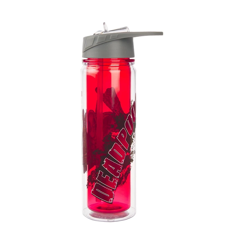 Deadpool Red 16 oz Tritan Water Bottle