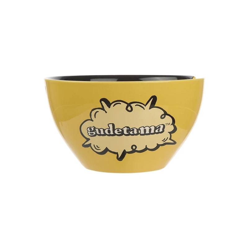 Gudetama Ceramic Ramen Bowl with Chopsticks