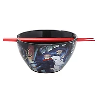 Jujutsu Kaisen Ceramic Ramen Bowl with Chopsticks