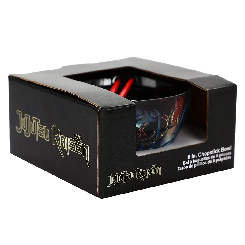 Jujutsu Kaisen Ceramic Ramen Bowl with Chopsticks