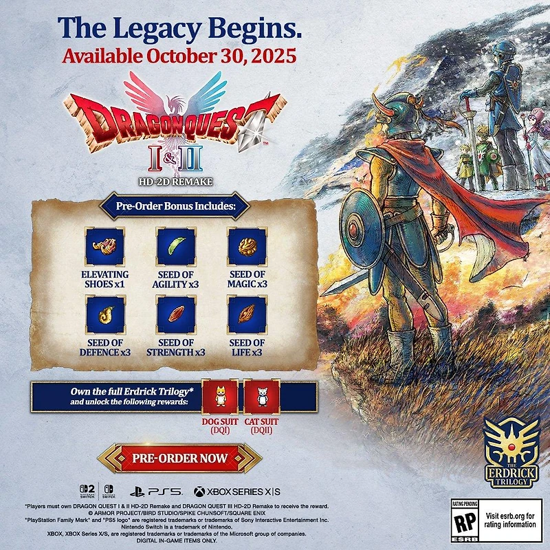 Dragon Quest I and II HD 2D Remake