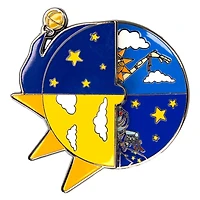 Loungefly Five Nights at Freddy's Sun and Moon Spinning Enamel Pin