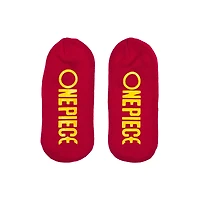 One Piece Straw Hat Jolly Roger Slipper Socks with Grippers