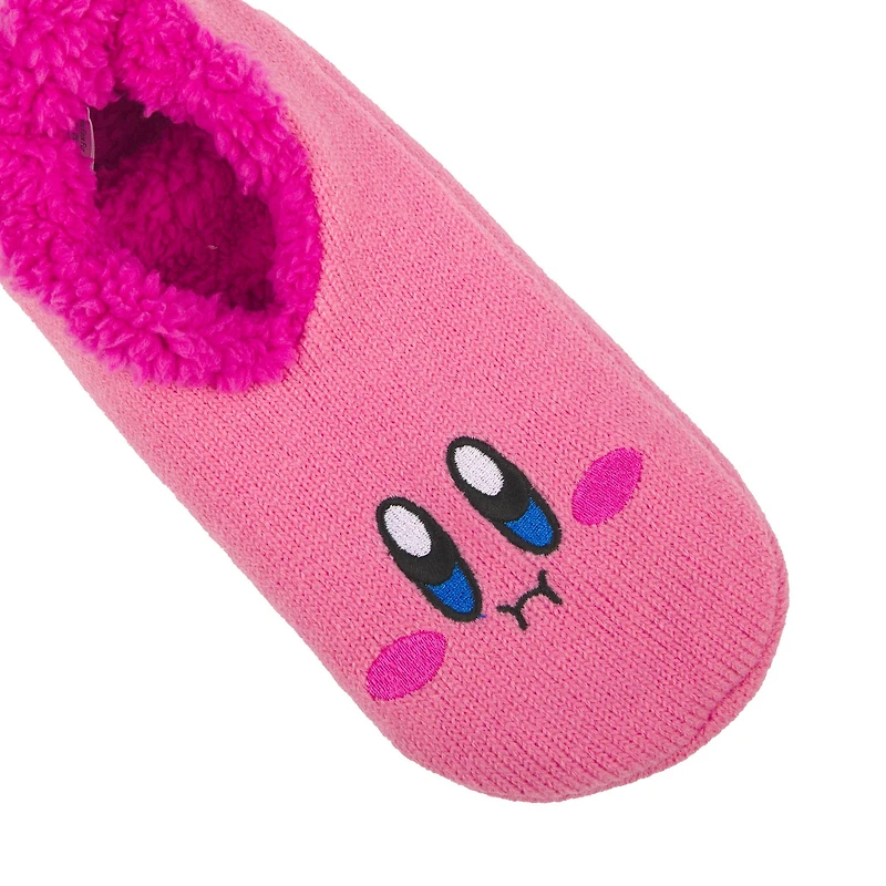 Kirby - Kirby Big Face Slipper Socks with Candy Grippers