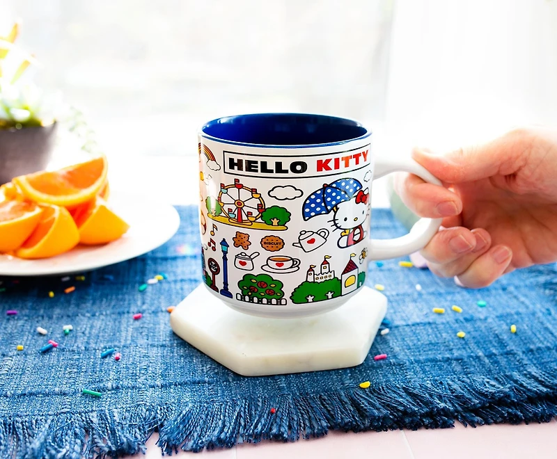 Sanrio Hello Kitty Red Map 13oz Ceramic Mug