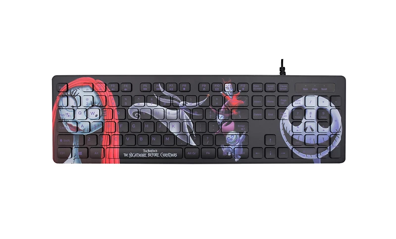 The Nightmare Before Christmas Wired Membrane Keyboard