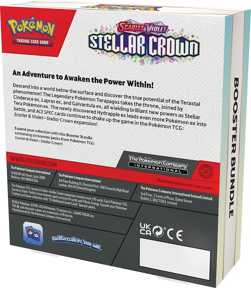 Pokemon Trading Card Game: Scarlet and Violet Stellar Crown Booster Bundle