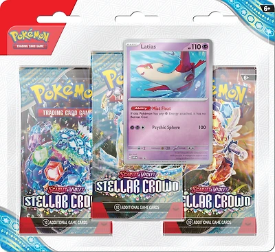 Pokemon Trading Card Game: Scarlet and Violet Stellar Crown Three Booster Blister