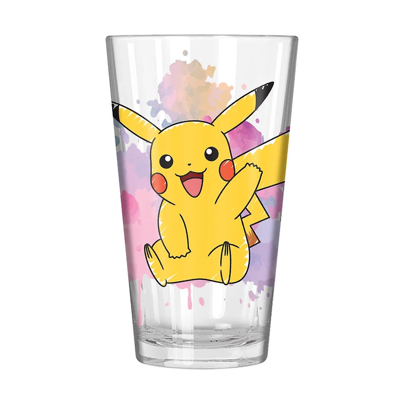 Pokemon Painted Pikachu 16oz Pint Drinking Glass
