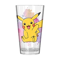 Pokemon Painted Pikachu 16oz Pint Drinking Glass
