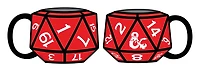 Dungeons and Dragons D20 Die 20 oz Ceramic 3D Sculpted Mug