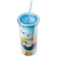Pokemon Blossom Picnic 20oz Plastic Tall Cold Cup with Lid and Straw