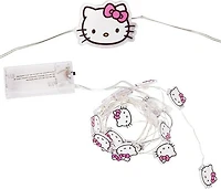 Sanrio Hello Kitty Pink Face Logo Bow 20ct Copper String Lights