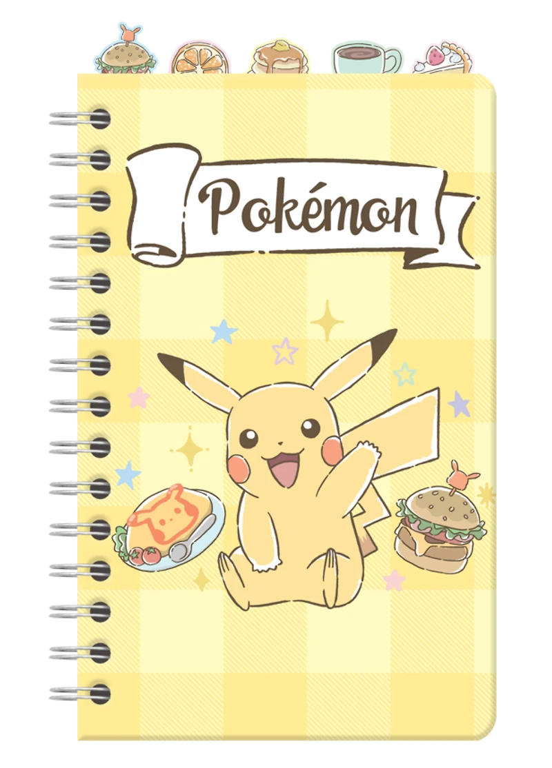 Silver Buffalo Pokemon Spiral Tabbed Notebook