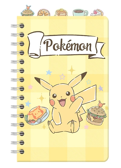 Silver Buffalo Pokemon Spiral Tabbed Notebook