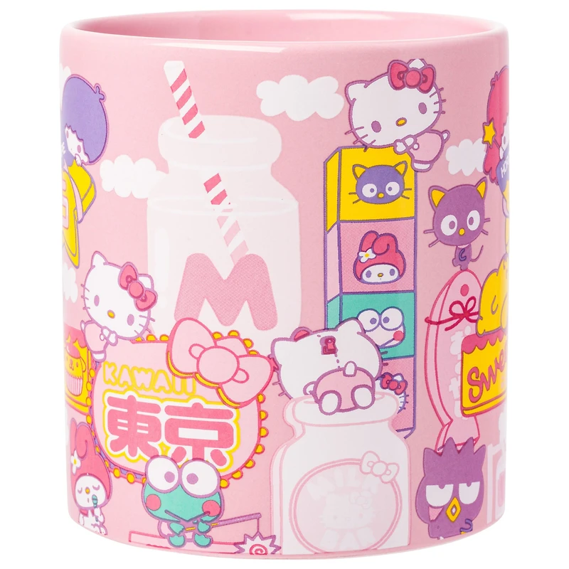 Hello Kitty And Friends Kawaii Tokyo Characters And Icons Collage 20oz Ceramic Mug