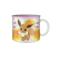 Pokemon Eevee Star Splatter 20oz Ceramic Camper Mug